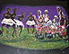 'African Dancers #1'. Pastel on Paper. 1 x .9m (approx)